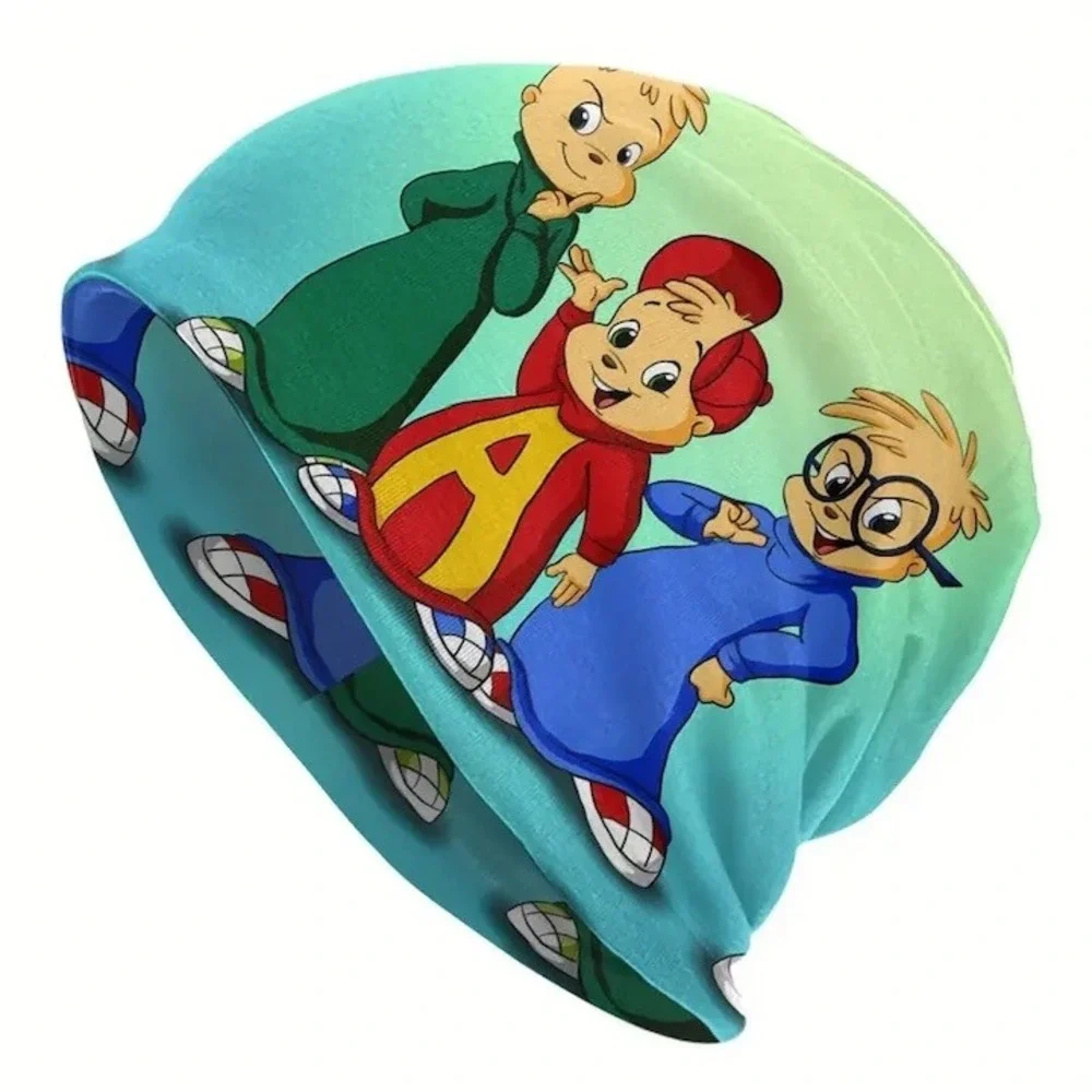 Two Teen Cartoon Beanies Multicolor Soft &‎ Warm Multicolor One Size